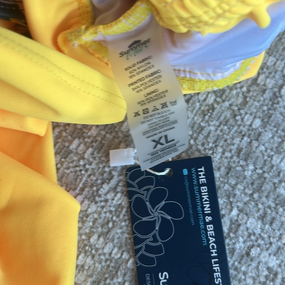 Summer Mae V-Neck Tankini Smocked
Top with Boy Shorts Tummy Control Swimsuit XL - Picture 5 of 11